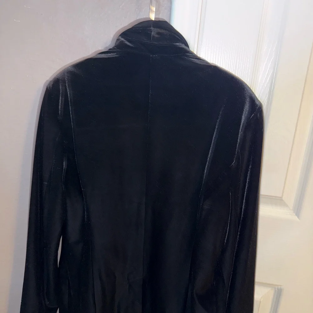 INC International Concepts Black Velvet Jacket - Picture 2 of 3